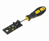 Отвертка шлицевая SL5.5х 75мм Ø5мм магнитная с противоскользящей ручкой (с держателем ) ER-7DA-05H Э